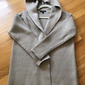 Ann Taylor Petite Open Hooded Cardigan